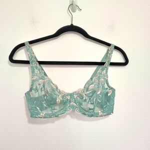 Soma Jade Kiss Lace Sheer underwire Bra 34C